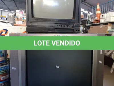 LOTE 437 - 03 TV’S DE TUBO MARCAS E MODELOS DIVERSOS PARA RETIRADA DE PEÇAS. (NO ESTADO, LEILÃO NÃO TEM GARANTIA E NEM DEVOLUÇÃO, SUJEITO A POSSÍVEIS AVARIAS VISÍVEIS/OCULTAS E/OU AUSÊNCIA DE COMPONENTES).