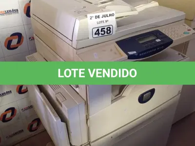 LOTE 458 - 01 IMPRESSORA MULTIFUNCIONAL MARCA XEROX MODELO M118. (NO ESTADO, LEILÃO NÃO TEM GARANTIA E NEM DEVOLUÇÃO, SUJEITO A POSSÍVEIS AVARIAS VISÍVEIS/OCULTAS E/OU AUSÊNCIA DE COMPONENTES).