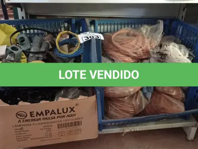 LOTE 303 - 01 LOTE COM MATERIAIS DIVERSOS. (NO ESTADO, LEILÃO NÃO TEM GARANTIA E NEM DEVOLUÇÃO, SUJEITO A POSSÍVEIS AVARIAS VISÍVEIS/OCULTAS E/OU AUSÊNCIA DE COMPONENTES).