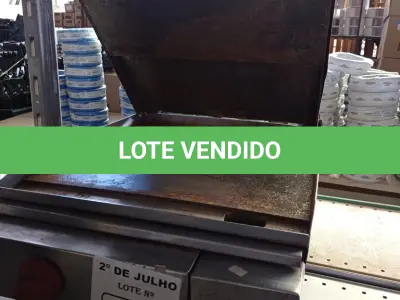 LOTE 472 - 01 CHAPA A GÁS COM AVARIAS. (NO ESTADO, LEILÃO NÃO TEM GARANTIA E NEM DEVOLUÇÃO, SUJEITO A POSSÍVEIS AVARIAS VISÍVEIS/OCULTAS E/OU AUSÊNCIA DE COMPONENTES).