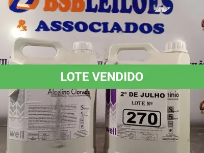 LOTE 270 - 01 GALÃO DE LIMPA ALUMÍNIO E 01 GALÃO DE ALCALINO CLORAL 5LITROS. (NO ESTADO, LEILÃO NÃO TEM GARANTIA E NEM DEVOLUÇÃO, SUJEITO A POSSÍVEIS AVARIAS VISÍVEIS/OCULTAS E/OU AUSÊNCIA DE COMPONENTES).