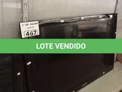 LOTE 467 - 02 TV’S MARCAS E MODELOS DIVERSOS PARA RETIRADA DE PEÇAS. (NO ESTADO, LEILÃO NÃO TEM GARANTIA E NEM DEVOLUÇÃO, SUJEITO A POSSÍVEIS AVARIAS VISÍVEIS/OCULTAS E/OU AUSÊNCIA DE COMPONENTES).