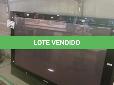 LOTE 474 - 01 TV DE PLASMA MARCA SAMSUNG 42” POL PARA RETIRADA DE PEÇAS. (NO ESTADO, LEILÃO NÃO TEM GARANTIA E NEM DEVOLUÇÃO, SUJEITO A POSSÍVEIS AVARIAS VISÍVEIS/OCULTAS E/OU AUSÊNCIA DE COMPONENTES).