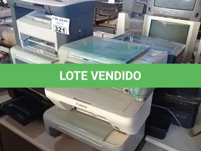 LOTE 321 - 10 IMPRESSORAS MARCAS E MODELOS DIVERSOS PARA RETIRADA DE PEÇAS. (NO ESTADO, LEILÃO NÃO TEM GARANTIA E NEM DEVOLUÇÃO, SUJEITO A POSSÍVEIS AVARIAS VISÍVEIS/OCULTAS E/OU AUSÊNCIA DE COMPONENTES).