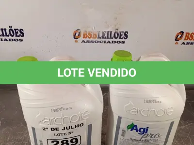 LOTE 289 - 10 LITROS DE AGI PRO EVOLUTION RESTAURADOR DE BRILHO. (NO ESTADO, LEILÃO NÃO TEM GARANTIA E NEM DEVOLUÇÃO, SUJEITO A POSSÍVEIS AVARIAS VISÍVEIS/OCULTAS E/OU AUSÊNCIA DE COMPONENTES).