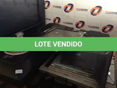LOTE 414 - 01 LOTE COM VÁRIOS MONITORES MARCAS E MODELOS DIVERSOS PARA RETIRADA DE PEÇAS. (NO ESTADO, LEILÃO NÃO TEM GARANTIA E NEM DEVOLUÇÃO, SUJEITO A POSSÍVEIS AVARIAS VISÍVEIS/OCULTAS E/OU AUSÊNCIA DE COMPONENTES).
