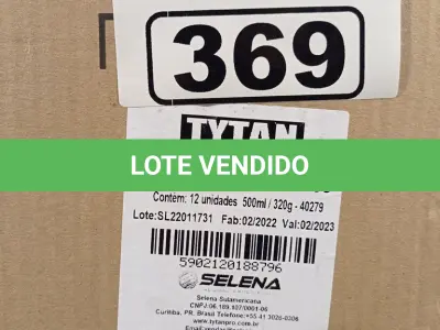 LOTE 369 - 12 LATAS DE ESPUMA DE PU MULTIUSO TYTAN. (NO ESTADO, LEILÃO NÃO TEM GARANTIA E NEM DEVOLUÇÃO, SUJEITO A POSSÍVEIS AVARIAS VISÍVEIS/OCULTAS E/OU AUSÊNCIA DE COMPONENTES).
