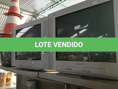 LOTE 481 - 03 TV’S DE TUBO MARCAS E MODELOS DIVERSOS. (NO ESTADO, LEILÃO NÃO TEM GARANTIA E NEM DEVOLUÇÃO, SUJEITO A POSSÍVEIS AVARIAS VISÍVEIS/OCULTAS E/OU AUSÊNCIA DE COMPONENTES).