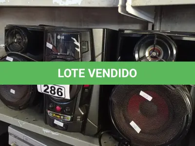 LOTE 286 - 01 APARELHO DE SOM 3X1 MARCA LG. (NO ESTADO, LEILÃO NÃO TEM GARANTIA E NEM DEVOLUÇÃO, SUJEITO A POSSÍVEIS AVARIAS VISÍVEIS/OCULTAS E/OU AUSÊNCIA DE COMPONENTES).