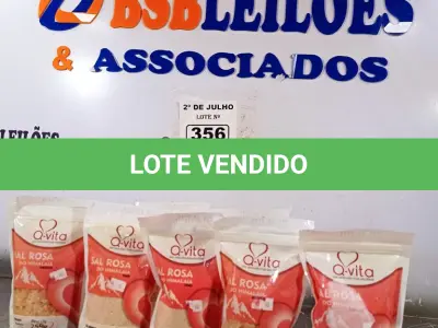 LOTE 356 - 07 SACHES DE SAL ROSA DO HIMALAIA 250G SENDO 04 GROSSO E 03 FINO. (NO ESTADO, LEILÃO NÃO TEM GARANTIA E NEM DEVOLUÇÃO, SUJEITO A POSSÍVEIS AVARIAS VISÍVEIS/OCULTAS E/OU AUSÊNCIA DE COMPONENTES).