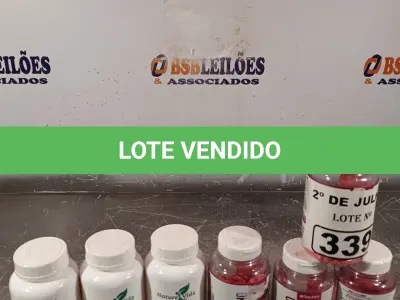LOTE 339 - 03 FRASCOS DE COLÁGENO NATURE VIDA 250MG COM 120 CAPSULAS CADA E 04 FRASCOS DE COLÁGENO NATULORE 120MG SENDO 02 COM 60 E 02 COM 120 CAPSULAS. (NO ESTADO, LEILÃO NÃO TEM GARANTIA E NEM DEVOLUÇÃO, SUJEITO A POSSÍVEIS AVARIAS VISÍVEIS/OCULTAS E/OU AUSÊNCIA DE COMPONENTES).