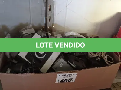 LOTE 490 - 01 LOTE COM VÁRIAS CÂMERAS DE SEGURANÇA LEITORES DE CÓDIGO DE BARRAS E FONTES MARCAS E MODELOS DIVERSOS. (NO ESTADO, LEILÃO NÃO TEM GARANTIA E NEM DEVOLUÇÃO, SUJEITO A POSSÍVEIS AVARIAS VISÍVEIS/OCULTAS E/OU AUSÊNCIA DE COMPONENTES).