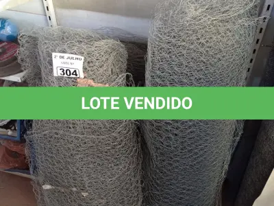 LOTE 304 - 03 ROLOS DE TELA INCOMPLETOS. (NO ESTADO, LEILÃO NÃO TEM GARANTIA E NEM DEVOLUÇÃO, SUJEITO A POSSÍVEIS AVARIAS VISÍVEIS/OCULTAS E/OU AUSÊNCIA DE COMPONENTES).