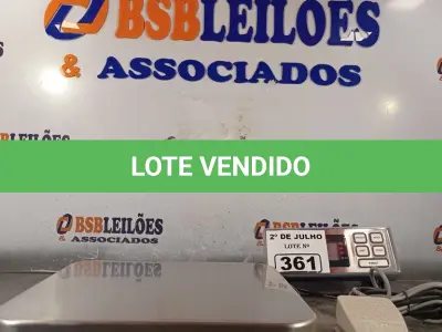 LOTE 361 - 01 BALANÇA PARA ALIMENTOS. (NO ESTADO, LEILÃO NÃO TEM GARANTIA E NEM DEVOLUÇÃO, SUJEITO A POSSÍVEIS AVARIAS VISÍVEIS/OCULTAS E/OU AUSÊNCIA DE COMPONENTES).