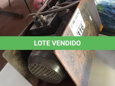 LOTE 316 - 01 GUINCHO ELÉTRICO CAP 500KG. (NO ESTADO, LEILÃO NÃO TEM GARANTIA E NEM DEVOLUÇÃO, SUJEITO A POSSÍVEIS AVARIAS VISÍVEIS/OCULTAS E/OU AUSÊNCIA DE COMPONENTES).