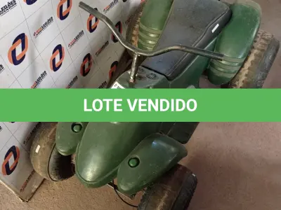 LOTE 319 - 01 QUADRICICLO INFANTIL 12V COM 02 MOTORES. (NO ESTADO, LEILÃO NÃO TEM GARANTIA E NEM DEVOLUÇÃO, SUJEITO A POSSÍVEIS AVARIAS VISÍVEIS/OCULTAS E/OU AUSÊNCIA DE COMPONENTES).