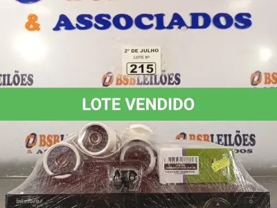 LOTE 215 - 01 DVR, 03 CÂMERAS DE SEGURANÇA E 01 FONTE. (NO ESTADO, LEILÃO NÃO TEM GARANTIA E NEM DEVOLUÇÃO, SUJEITO A POSSÍVEIS AVARIAS VISÍVEIS/OCULTAS E/OU AUSÊNCIA DE COMPONENTES).