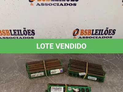 LOTE 345 - 01 LOTE COM VÁRIAS MEMORIAS PARA PC MARCAS E MODELOS DIVERSOS. (NO ESTADO, LEILÃO NÃO TEM GARANTIA E NEM DEVOLUÇÃO, SUJEITO A POSSÍVEIS AVARIAS VISÍVEIS/OCULTAS E/OU AUSÊNCIA DE COMPONENTES).