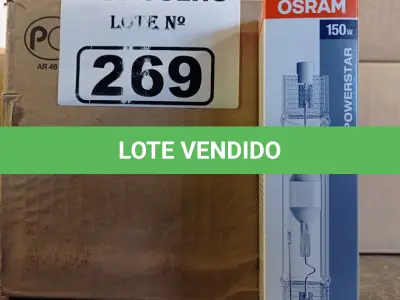 LOTE 269 - 01 LOTE COM VÁRIAS LÂMPADAS HALÓGENAS PALITO. (NO ESTADO, LEILÃO NÃO TEM GARANTIA E NEM DEVOLUÇÃO, SUJEITO A POSSÍVEIS AVARIAS VISÍVEIS/OCULTAS E/OU AUSÊNCIA DE COMPONENTES).