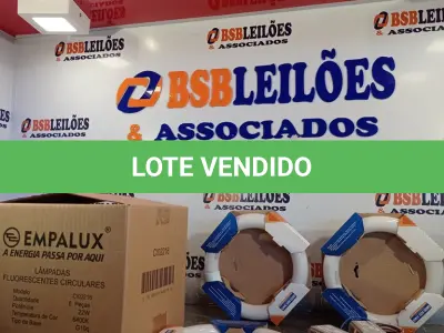 LOTE 247 - 10 LÂMPADAS FLUORESCENTES CIRCULARES 6.400K 22W COM 10 REATORES. (NO ESTADO, LEILÃO NÃO TEM GARANTIA E NEM DEVOLUÇÃO, SUJEITO A POSSÍVEIS AVARIAS VISÍVEIS/OCULTAS E/OU AUSÊNCIA DE COMPONENTES).