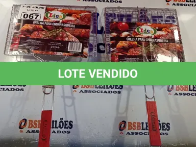 LOTE 067 - 02 GRELHAS PARA CHURRASQUEIRA. (NO ESTADO, LEILÃO NÃO TEM GARANTIA E NEM DEVOLUÇÃO, SUJEITO A POSSÍVEIS AVARIAS VISÍVEIS/OCULTAS E/OU AUSÊNCIA DE COMPONENTES).