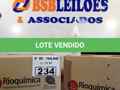 LOTE 234 - 02 CAIXAS COM BISNAGAS DE ÁLCOOL ETÍLICO HIDRATADO 70% COM 30 UNIDADES CADA. (NO ESTADO, LEILÃO NÃO TEM GARANTIA E NEM DEVOLUÇÃO, SUJEITO A POSSÍVEIS AVARIAS VISÍVEIS/OCULTAS E/OU AUSÊNCIA DE COMPONENTES).