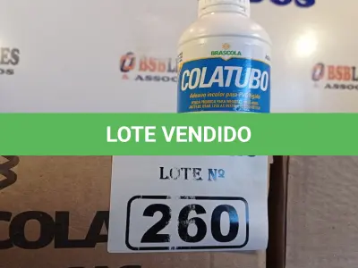LOTE 260 - 02 CAIXAS COM COLA TUBO ST 175G COM 15 FRASCOS CADA. (NO ESTADO, LEILÃO NÃO TEM GARANTIA E NEM DEVOLUÇÃO, SUJEITO A POSSÍVEIS AVARIAS VISÍVEIS/OCULTAS E/OU AUSÊNCIA DE COMPONENTES).