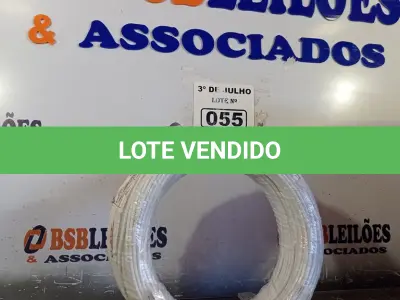 LOTE 055 - 01 ROLO DE CABO FLEXÍVEL STAR BRASIL 1X2,5MM NA COR BRANCA (NOVO). (NO ESTADO, LEILÃO NÃO TEM GARANTIA E NEM DEVOLUÇÃO, SUJEITO A POSSÍVEIS AVARIAS VISÍVEIS/OCULTAS E/OU AUSÊNCIA DE COMPONENTES).