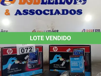 LOTE 072 - 02 HP IPAQ 110 E 01 IMPRESSORA DE CUPOM MARCA DIEBLOLD COM FONTE 24V. (NO ESTADO, LEILÃO NÃO TEM GARANTIA E NEM DEVOLUÇÃO, SUJEITO A POSSÍVEIS AVARIAS VISÍVEIS/OCULTAS E/OU AUSÊNCIA DE COMPONENTES).