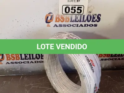 LOTE 055 - 01 ROLO DE CABO FLEXÍVEL STAR BRASIL 1X2,5MM NA COR BRANCA (NOVO). (NO ESTADO, LEILÃO NÃO TEM GARANTIA E NEM DEVOLUÇÃO, SUJEITO A POSSÍVEIS AVARIAS VISÍVEIS/OCULTAS E/OU AUSÊNCIA DE COMPONENTES).