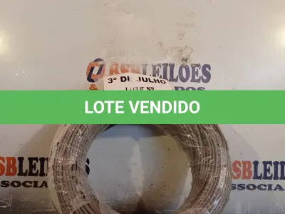 LOTE 160 - 01 ROLO DE CABO FLEXÍVEL STAR BRASIL 1X2,5MM NA COR CINZA (NOVO). (NO ESTADO, LEILÃO NÃO TEM GARANTIA E NEM DEVOLUÇÃO, SUJEITO A POSSÍVEIS AVARIAS VISÍVEIS/OCULTAS E/OU AUSÊNCIA DE COMPONENTES).