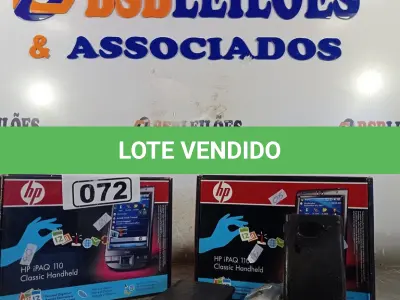 LOTE 072 - 02 HP IPAQ 110 E 01 IMPRESSORA DE CUPOM MARCA DIEBLOLD COM FONTE 24V. (NO ESTADO, LEILÃO NÃO TEM GARANTIA E NEM DEVOLUÇÃO, SUJEITO A POSSÍVEIS AVARIAS VISÍVEIS/OCULTAS E/OU AUSÊNCIA DE COMPONENTES).