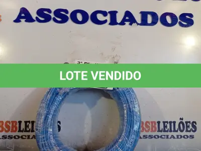 LOTE 155 - 01 ROLO DE CABO FLEXÍVEL STAR BRASIL 1X4MM NA COR AZUL (NOVO). (NO ESTADO, LEILÃO NÃO TEM GARANTIA E NEM DEVOLUÇÃO, SUJEITO A POSSÍVEIS AVARIAS VISÍVEIS/OCULTAS E/OU AUSÊNCIA DE COMPONENTES).