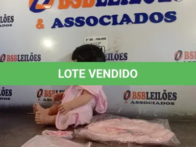 LOTE 201 - 01 BONECA BEBE REBORN. (NO ESTADO, LEILÃO NÃO TEM GARANTIA E NEM DEVOLUÇÃO, SUJEITO A POSSÍVEIS AVARIAS VISÍVEIS/OCULTAS E/OU AUSÊNCIA DE COMPONENTES).