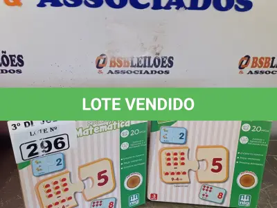 LOTE 296 - 02 JOGOS DE TABULEIRO “DESCOBRINDO MATEMÁTICA”. (NO ESTADO, LEILÃO NÃO TEM GARANTIA E NEM DEVOLUÇÃO, SUJEITO A POSSÍVEIS AVARIAS VISÍVEIS/OCULTAS E/OU AUSÊNCIA DE COMPONENTES).