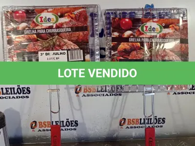 LOTE 059 - 02 GRELHAS PARA CHURRASQUEIRA. (NO ESTADO, LEILÃO NÃO TEM GARANTIA E NEM DEVOLUÇÃO, SUJEITO A POSSÍVEIS AVARIAS VISÍVEIS/OCULTAS E/OU AUSÊNCIA DE COMPONENTES).