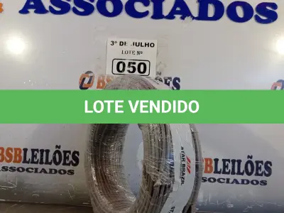 LOTE 050 - 01 ROLO DE CABO FLEXÍVEL STAR BRASIL 1X4MM NA COR CINZA (NOVO). (NO ESTADO, LEILÃO NÃO TEM GARANTIA E NEM DEVOLUÇÃO, SUJEITO A POSSÍVEIS AVARIAS VISÍVEIS/OCULTAS E/OU AUSÊNCIA DE COMPONENTES).