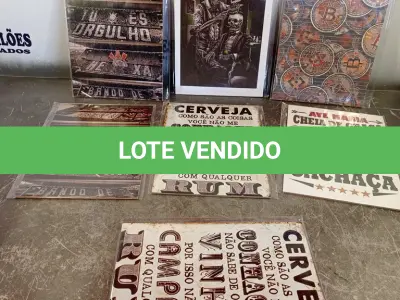 LOTE 056 - 06 QUADROS DECORATIVOS DIVERSOS. (NO ESTADO, LEILÃO NÃO TEM GARANTIA E NEM DEVOLUÇÃO, SUJEITO A POSSÍVEIS AVARIAS VISÍVEIS/OCULTAS E/OU AUSÊNCIA DE COMPONENTES).