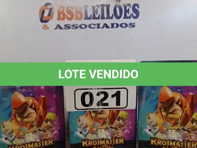 LOTE 021 - 03 CAIXAS COM CARTAS KROSMASTER. (NO ESTADO, LEILÃO NÃO TEM GARANTIA E NEM DEVOLUÇÃO, SUJEITO A POSSÍVEIS AVARIAS VISÍVEIS/OCULTAS E/OU AUSÊNCIA DE COMPONENTES).