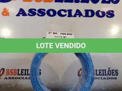 LOTE 030 - 01 ROLO DE CABO FLEXÍVEL STAR BRASIL 1X2,5MM NA COR AZUL (NOVO). (NO ESTADO, LEILÃO NÃO TEM GARANTIA E NEM DEVOLUÇÃO, SUJEITO A POSSÍVEIS AVARIAS VISÍVEIS/OCULTAS E/OU AUSÊNCIA DE COMPONENTES).