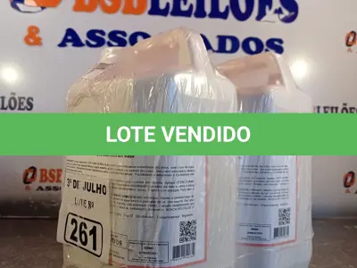 LOTE 261 - 10 LITROS DE ESPUMA HIGIENIZADORA PARA ANTISSEPSIA INSTANTÂNEA DAS MÃOS. (NO ESTADO, LEILÃO NÃO TEM GARANTIA E NEM DEVOLUÇÃO, SUJEITO A POSSÍVEIS AVARIAS VISÍVEIS/OCULTAS E/OU AUSÊNCIA DE COMPONENTES).