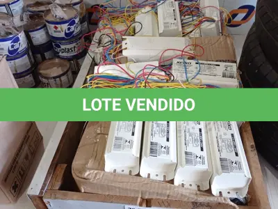 LOTE 257 - 01 LOTE COM VÁRIOS REATORES PARA LÂMPADAS FLUORESCENTES MARCAS E MODELOS DIVERSOS. (NO ESTADO, LEILÃO NÃO TEM GARANTIA E NEM DEVOLUÇÃO, SUJEITO A POSSÍVEIS AVARIAS VISÍVEIS/OCULTAS E/OU AUSÊNCIA DE COMPONENTES).