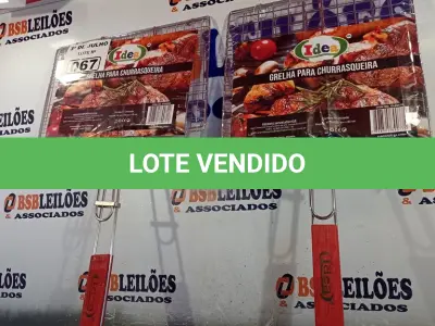LOTE 067 - 02 GRELHAS PARA CHURRASQUEIRA. (NO ESTADO, LEILÃO NÃO TEM GARANTIA E NEM DEVOLUÇÃO, SUJEITO A POSSÍVEIS AVARIAS VISÍVEIS/OCULTAS E/OU AUSÊNCIA DE COMPONENTES).