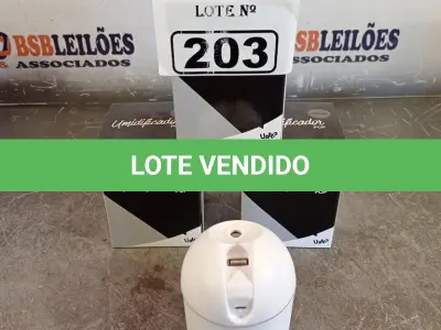 LOTE 203 - 03 UMIDIFICADORES POP. (NO ESTADO, LEILÃO NÃO TEM GARANTIA E NEM DEVOLUÇÃO, SUJEITO A POSSÍVEIS AVARIAS VISÍVEIS/OCULTAS E/OU AUSÊNCIA DE COMPONENTES).