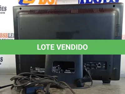 LOTE 053 - 01 COMPUTADOR ALL IN ONE MARCA HP COM FONTE. (NO ESTADO, LEILÃO NÃO TEM GARANTIA E NEM DEVOLUÇÃO, SUJEITO A POSSÍVEIS AVARIAS VISÍVEIS/OCULTAS E/OU AUSÊNCIA DE COMPONENTES).