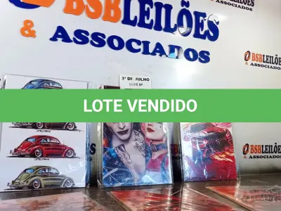 LOTE 019 - 06 QUADROS DECORATIVOS DIVERSOS. (NO ESTADO, LEILÃO NÃO TEM GARANTIA E NEM DEVOLUÇÃO, SUJEITO A POSSÍVEIS AVARIAS VISÍVEIS/OCULTAS E/OU AUSÊNCIA DE COMPONENTES).