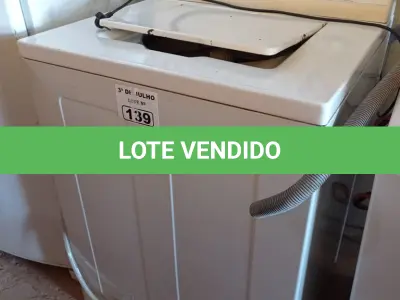 LOTE 139 - 01 MÁQUINA DE LAVAR ROUPAS MARCA PROSDÓCIMO 220V. (NO ESTADO, LEILÃO NÃO TEM GARANTIA E NEM DEVOLUÇÃO, SUJEITO A POSSÍVEIS AVARIAS VISÍVEIS/OCULTAS E/OU AUSÊNCIA DE COMPONENTES).