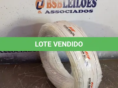 LOTE 060 - 01 ROLO DE CABO FLEXÍVEL STAR BRASIL 1X2,5MM NA COR BRANCA (NOVO). (NO ESTADO, LEILÃO NÃO TEM GARANTIA E NEM DEVOLUÇÃO, SUJEITO A POSSÍVEIS AVARIAS VISÍVEIS/OCULTAS E/OU AUSÊNCIA DE COMPONENTES).
