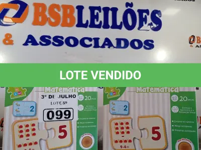 LOTE 099 - 02 JOGOS DE TABULEIRO “DESCOBRINDO MATEMÁTICA”. (NO ESTADO, LEILÃO NÃO TEM GARANTIA E NEM DEVOLUÇÃO, SUJEITO A POSSÍVEIS AVARIAS VISÍVEIS/OCULTAS E/OU AUSÊNCIA DE COMPONENTES).