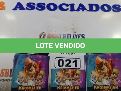 LOTE 021 - 03 CAIXAS COM CARTAS KROSMASTER. (NO ESTADO, LEILÃO NÃO TEM GARANTIA E NEM DEVOLUÇÃO, SUJEITO A POSSÍVEIS AVARIAS VISÍVEIS/OCULTAS E/OU AUSÊNCIA DE COMPONENTES).